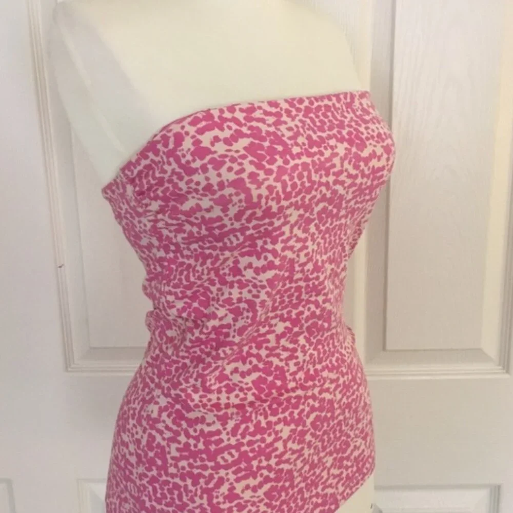 Pink Cheetah Strapless Tube Top - Picture 3 of 3